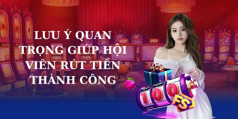 Vấn đề cần lưu tâm khi thao tác rút tiền RR88